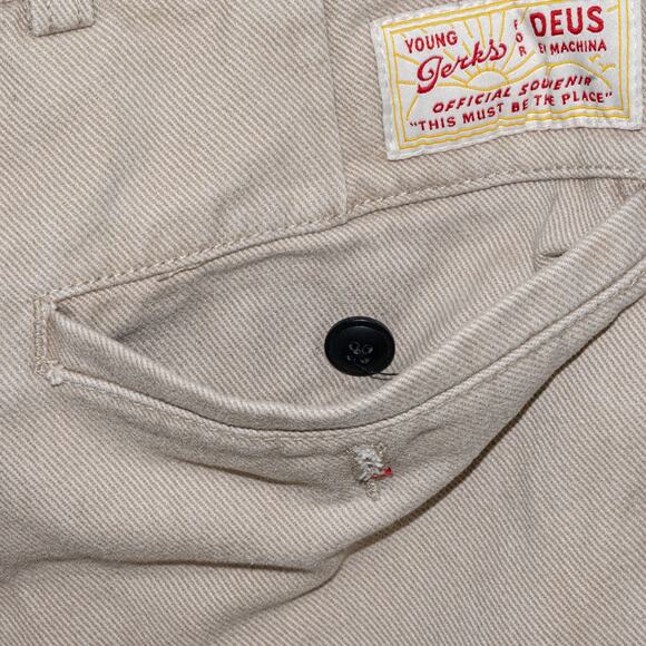 Deus Ex Machina Young Jerks size 28 Malvo Pants in Safari beige cotton - Picture 7 of 12